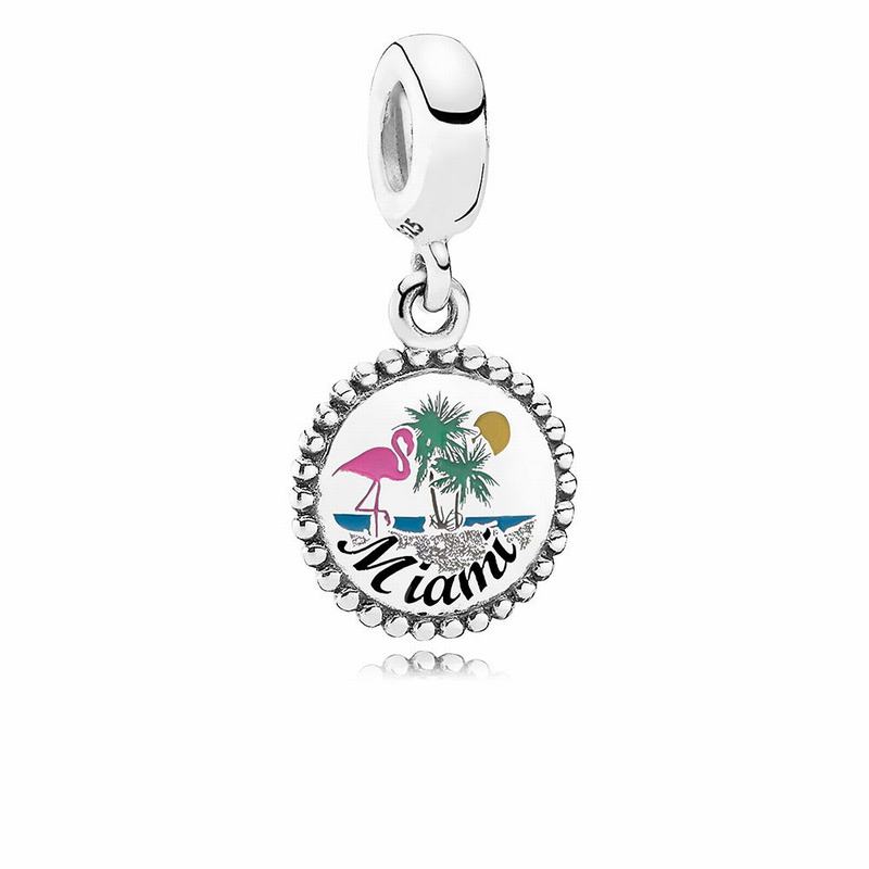 Pandora Miami Beach Dangle Charm Outlet NZ, Sterling Silver (584203-QDG)